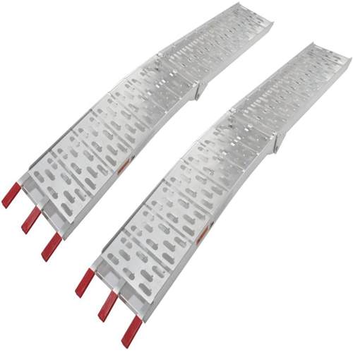 thumbnail image 2 of TRIBLE SIX 10-Foot Aluminum Loading Ramp - 600lb Capacity Folding Ramp For ATV & Motorcycles 2 of 3