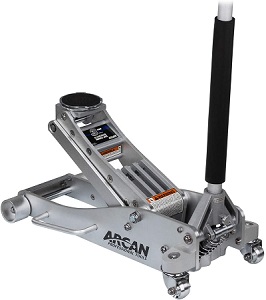Arcan 3-Ton Aluminum Floor Jack with Dual Pump Pistons & Reinforced Lifting Arm 