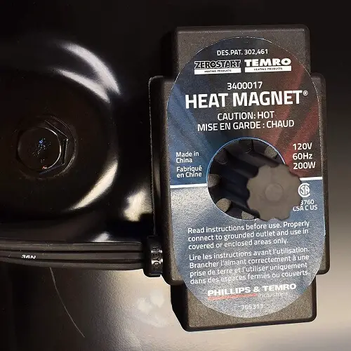 Zerostart Portable Electric Heat Magnet Heater